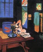 Henri Matisse Fish tank in the room painting